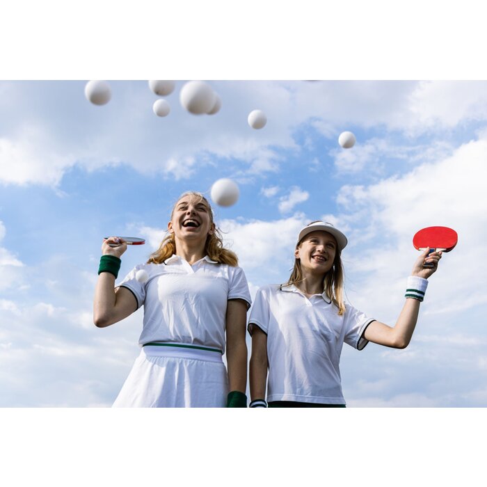 Avento® Avento - 6 Balles de tennis de table • PP Blanc • Blanc