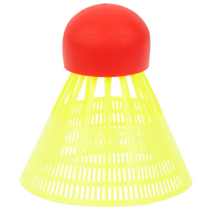 Avento® Avento - 5 Crosssminton Shuttles • RED TIP • FluoYellow/Red