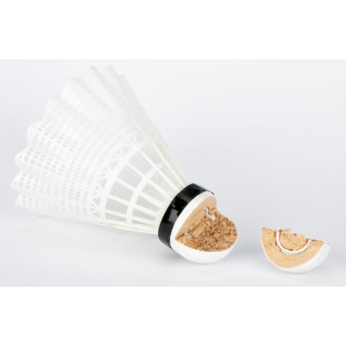 Avento® Avento® - 6 Badminton Shuttles • KURK • Wit
