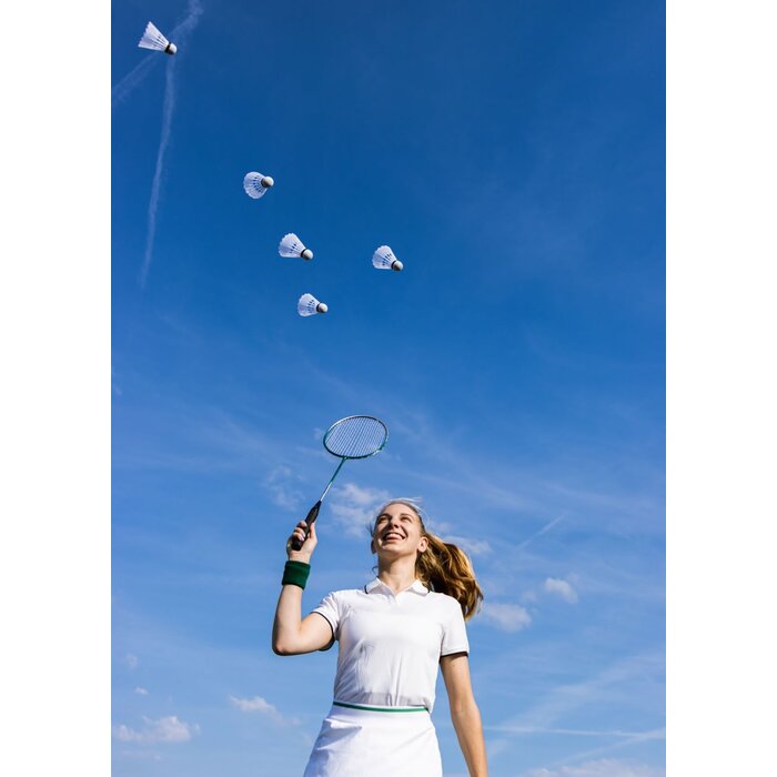 Avento® Avento - 5 Badminton Shuttles • WHITE • Weiß