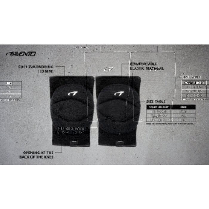 Avento® Avento® - Volleybal Kniebeschermers • Zachte Padding • Zwart