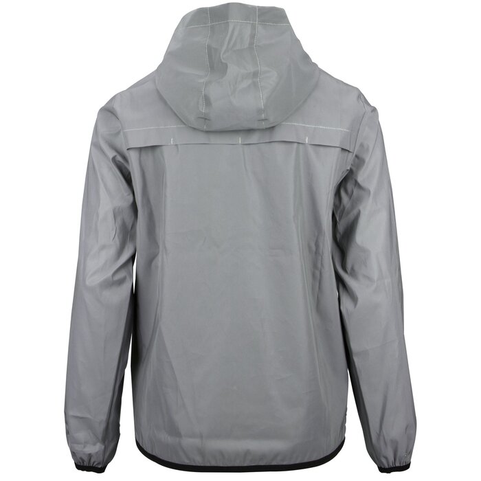 Avento® Avento® - Reflecterend Jack met Capuchon Junior • FULL REFLECTIVE • Zilver/Zwart