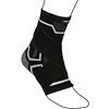 Avento® Ankle Compression Bandage with Elastic Strap • Black/Silver gray