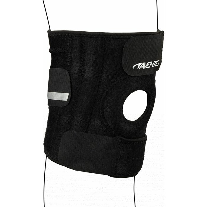Avento® Avento - Bandage du genou réglable avec support interne •  Noir