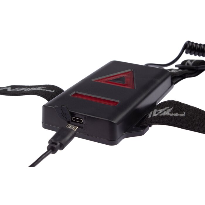 Avento® Avento - Gilet de sécurité Chest Light USB • Basculement • Noir