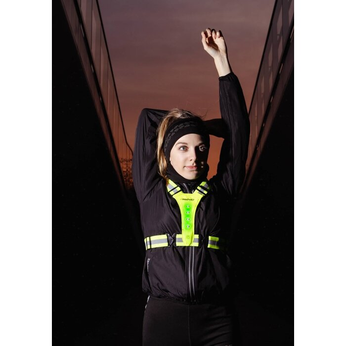 Avento® Avento - Gilet de sécurité pour le sport avec LED • Rechargeable • FluoJaune