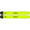 Avento® Bracelets à enfiler rechargeables LED • Ensemble de 2 • FluoJaune/Grey Silver