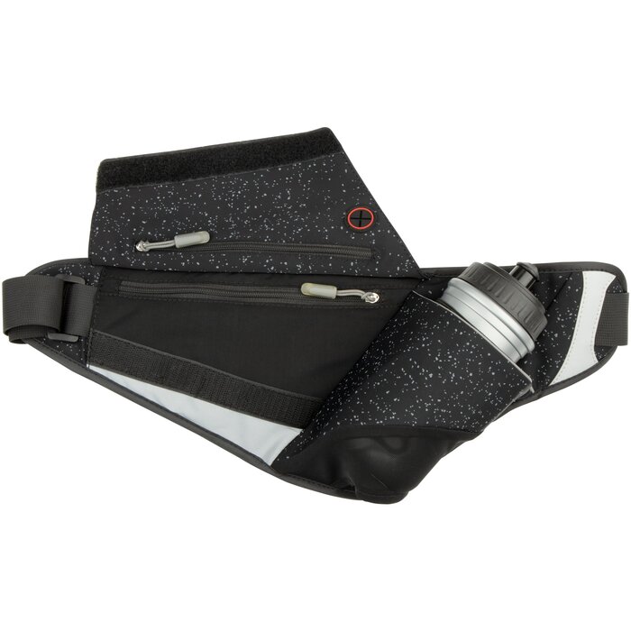 Avento® Avento® - Heuptas met Drinkfles • ALEX • Zwart/Zilver