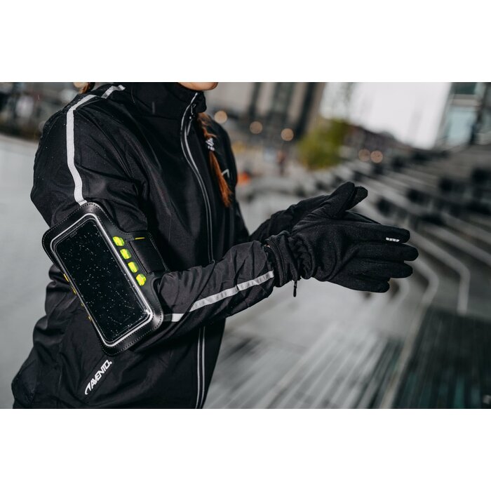 Avento® Avento - Sportarmband -Smartphone LED • AGDA • Schwarz
