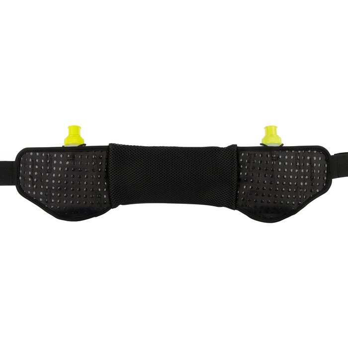 Avento® Avento - Ceinture de course avec 2 bidons • ADDY • Noir/FluoJaune