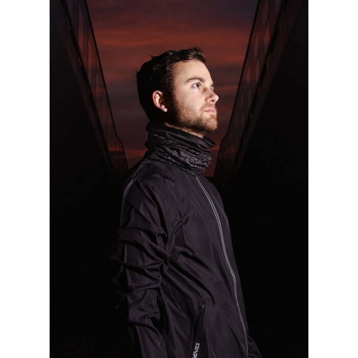 Avento® Avento - Sports Col Scarf • PERFORMANCE • Black/Silver