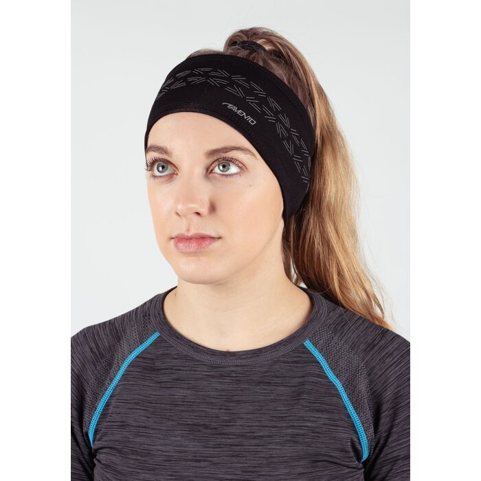 Avento® Avento - Sport Stirnband • PERFORMANCE • Schwarz/Silber