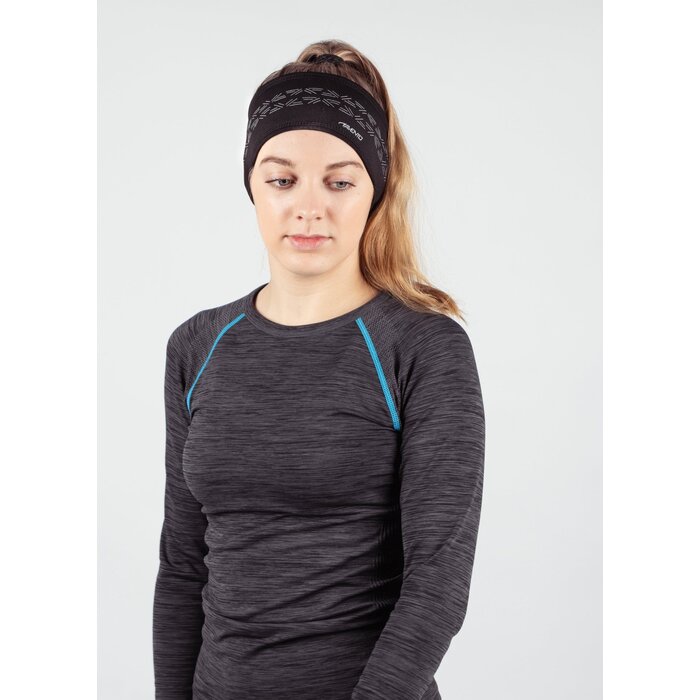 Avento® Avento - Sport Stirnband • PERFORMANCE • Schwarz/Silber