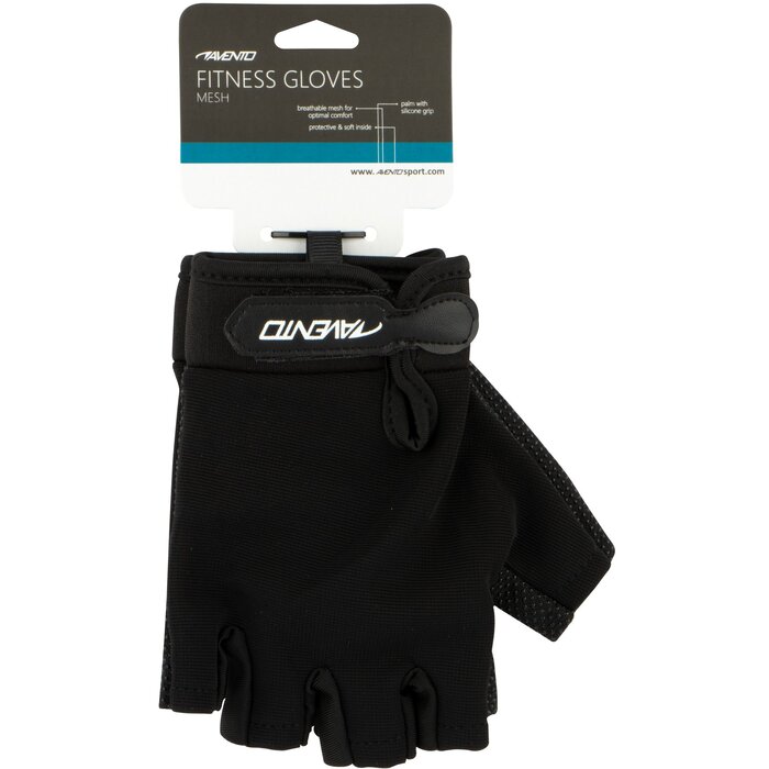 Avento® Avento - Fitness gloves • MESH • Black