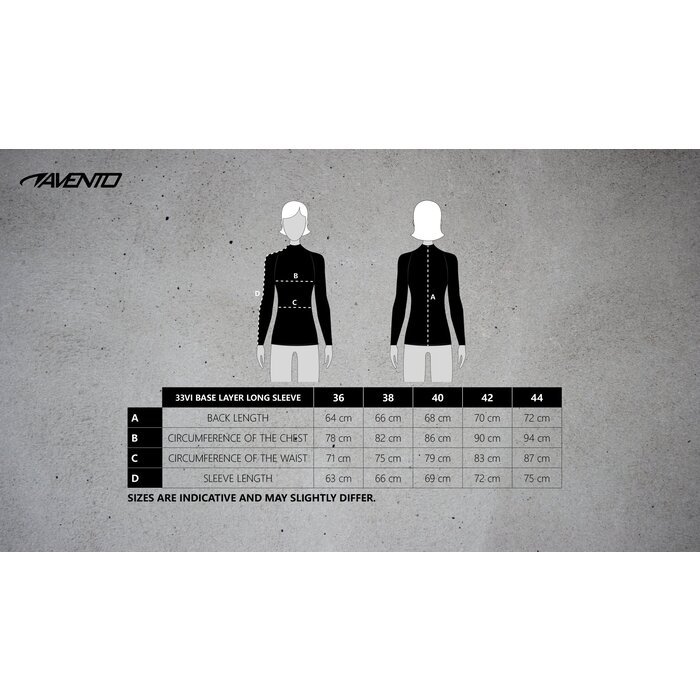 Avento® Avento - Base Layer Langarm • Frauen • Schwarz/Silber