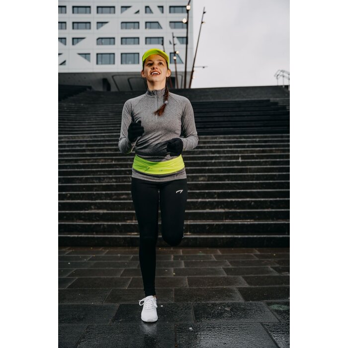 Avento® Avento® - Sportshirt Lange Mouw • Dames • Antraciet mêlee/Zilver