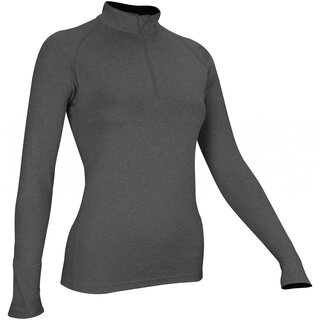 Avento® Chemise de sport à manches longues • Femmes • Anthracite Mêlee/Silver