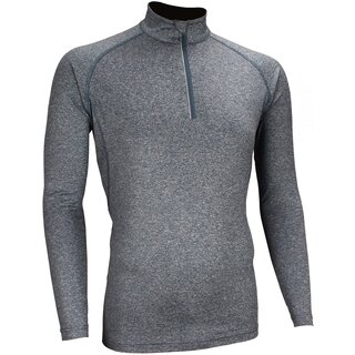 Avento® Sports shirt Long sleeve • Men • Navy mélange/Silver
