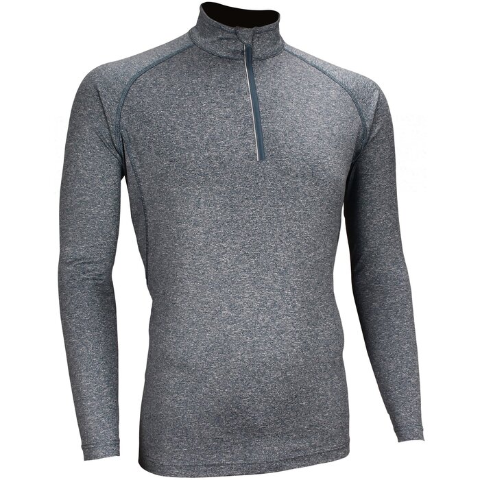Avento® Avento - Sports shirt Long sleeve • Men • Navy mélange/Silver
