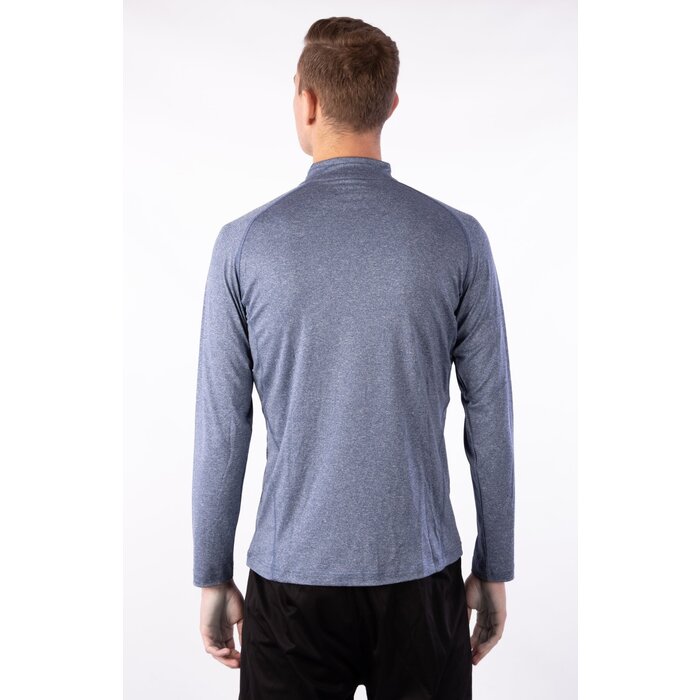 Avento® Avento - Sports shirt Long sleeve • Men • Navy mélange/Silver