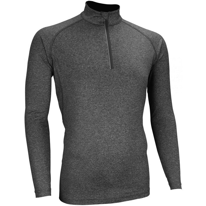Avento® Avento - Langärmeliges Sportshirt • Männer • Anthrazit meliert/Silber