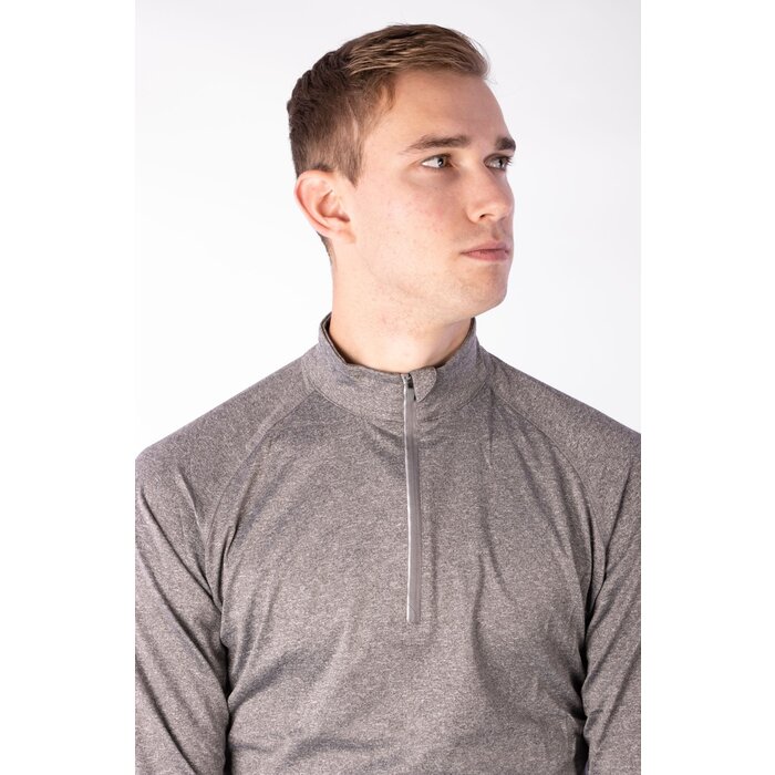 Avento® Avento - Chemise de sport à manches longues • Hommes • Anthracite mélange/Argent