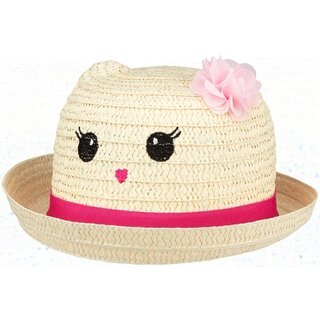 Waimea® Chapeau de paille Junior • FIESTA • Blanc/Rose