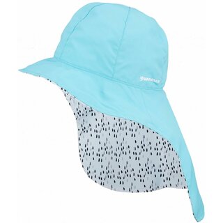 Waimea® Chapeau uv avec couverture arrière réversible junior • bora • bleu