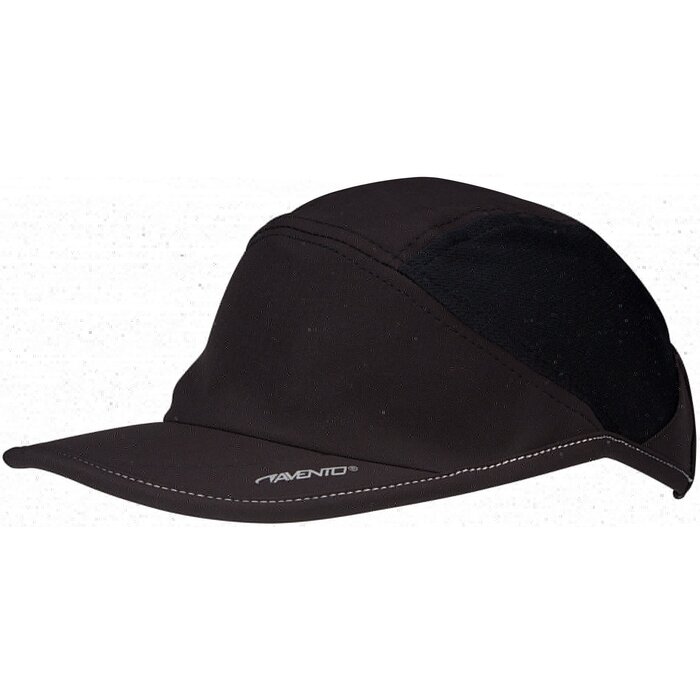 Avento® Avento - Bonnet de course Basic Black • QUICK DRY • Noir/Argent Gris