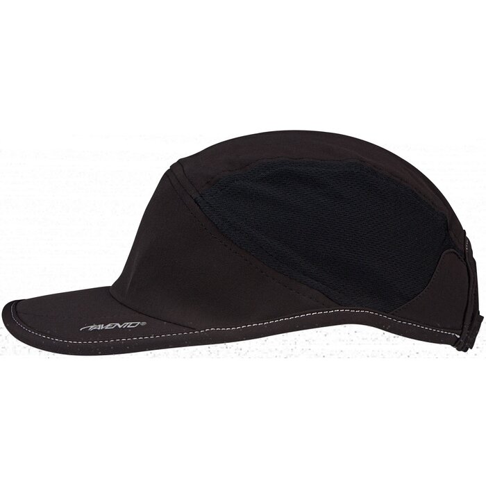 Avento® Avento - Bonnet de course Basic Black • QUICK DRY • Noir/Argent Gris