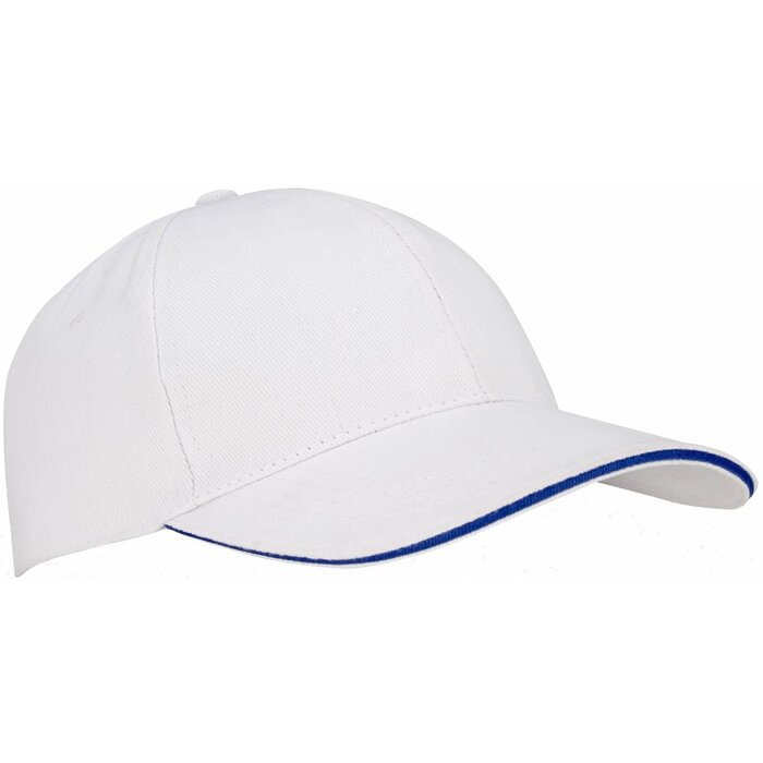 New Port® New Port® - BaseballCap Junior • SANDWICH • Blanc/Aqua