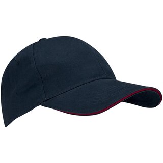 New Port® New Port® - Baseballcap Junior • SANDWICH • Marine/Bordeaux
