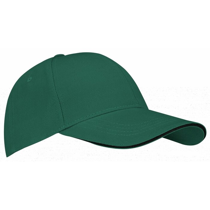 New Port® New Port® - Baseballcap Junior • SANDWICH • Groen/Zwart