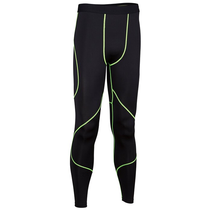 Avento® Avento® - Compressiebroek COMFORT • Heren • Zwart/Fluorgeel