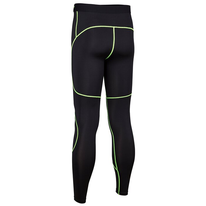 Avento® Avento - Pantalon de compression COMFORT • Hommes • Noir/FluoJaune
