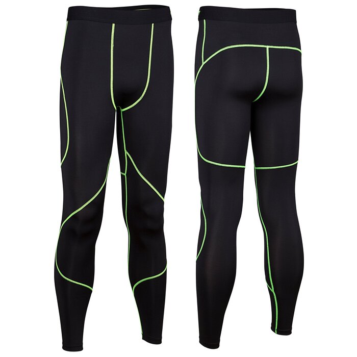 Avento® Avento - Compression pants COMFORT • Men • Black/FluoYellow