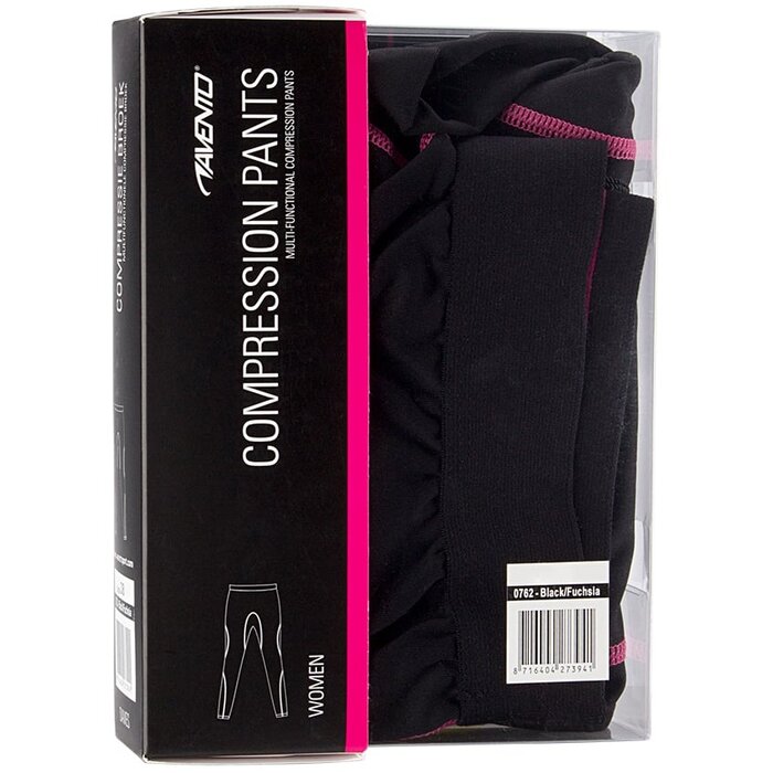 Avento® Avento - Compression pants COMFORT • Women • Black/Fuchsia