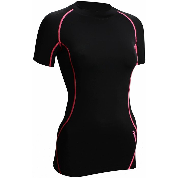 Avento® Avento - Compression Shirt Short Sleeve COMFORT • Women • Black/Fuchsia