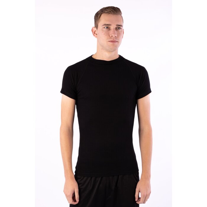 Avento® Avento® - Thermoshirt Korte Mouw • Heren • Zwart
