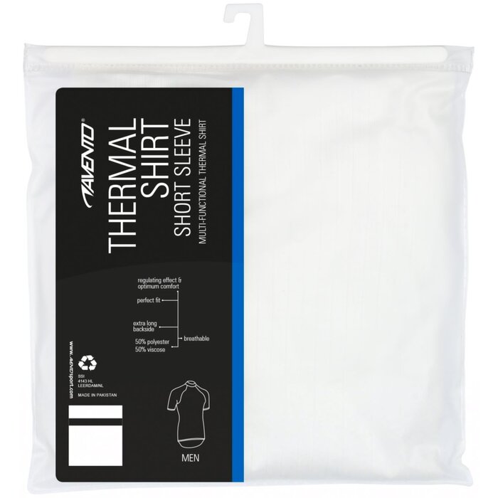 Avento® Avento® - Thermoshirt Korte Mouw • Heren • Wit
