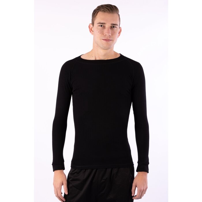 Avento® Avento® - Thermoshirt Lange Mouw Heren • 2-PACK • Zwart