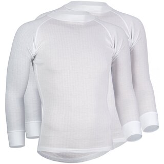 Avento® Chemise thermique à manches longues pour hommes • 2-PACK •  Blanc