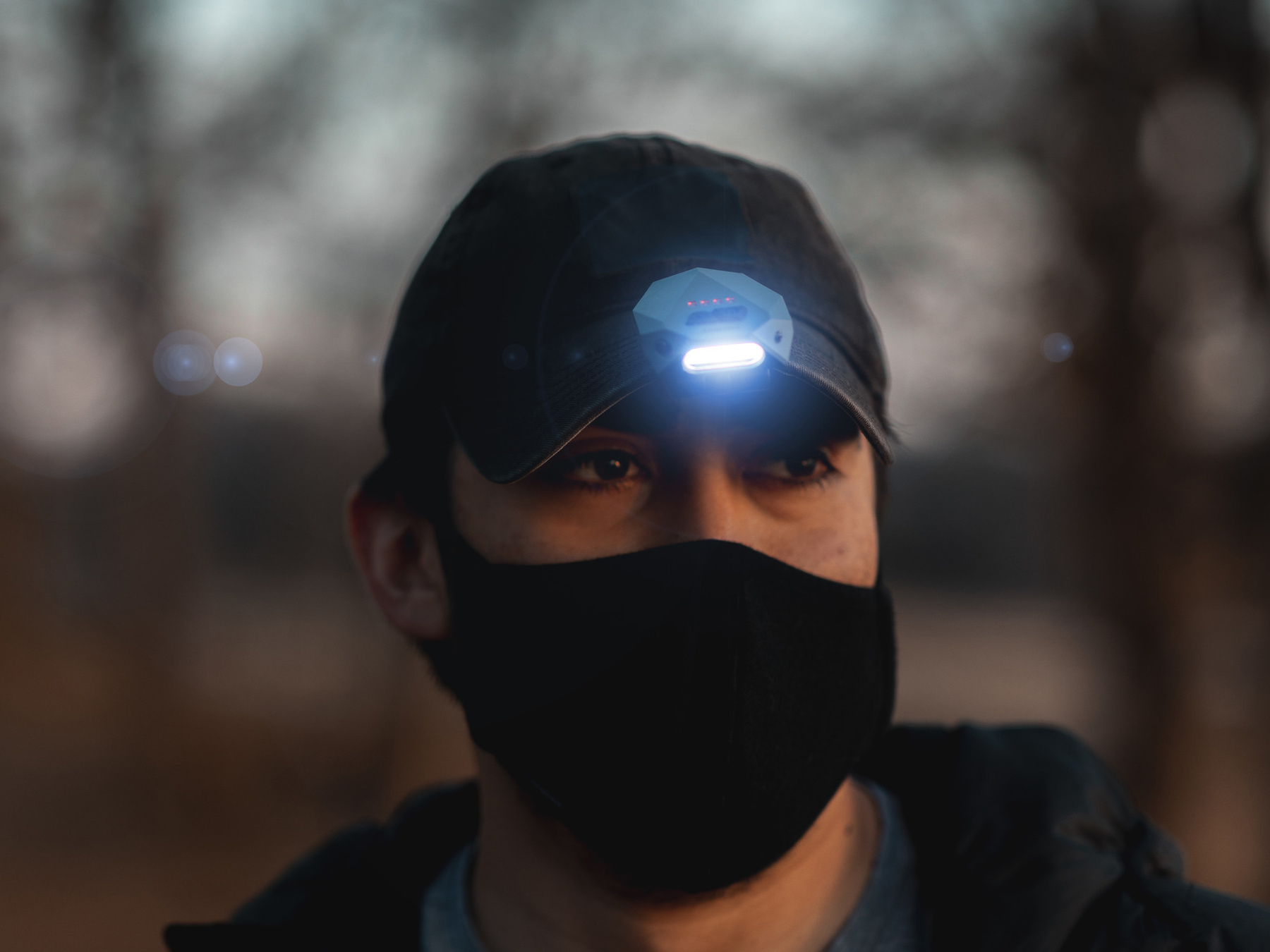 NEBO Nebo -  Einstein Cap - Oplaadbaar - Grijs