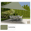 Triangle de tissu d'ombre avec protection UV UPF 50+ - 3,6x3,6x3,6 mètres - vert