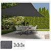 Triangle de structure ouverte en tissu d'ombre - 3 m - gris