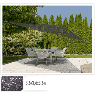 Camouflage / Shadow Net Triangle - 3.6 m - Dark gray
