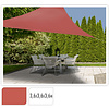 Triangle de tissu d'ombre avec protection UV UPF 50+ - 3.6x3.6x3,6 mètres - Terra