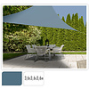 Shadow cloth triangle with UV protection UPF 50+ - 3.6x3.6x3.6 meters - Blue