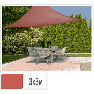 Shadow cloth with UV protection UPF 50+ - 3x3 meters - Terra