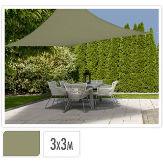 Shadow cloth with UV protection UPF 50+ - 3x3 meters - Green